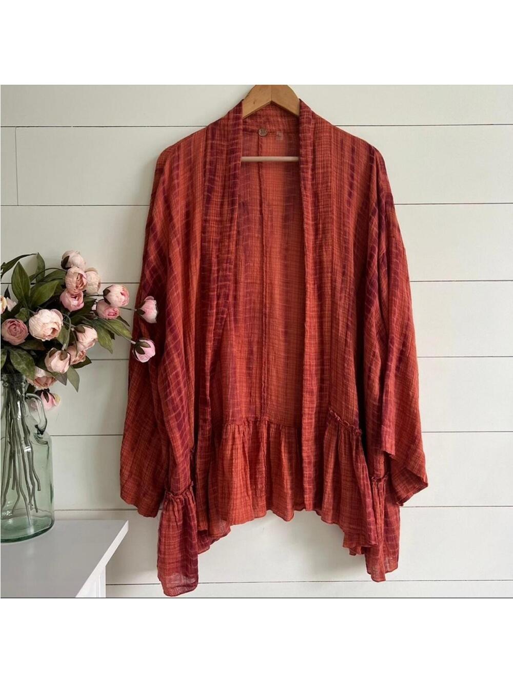 Free People FP One Sasha Tie Dye Kimono Women's size XS/S Bohemian Lagenlook